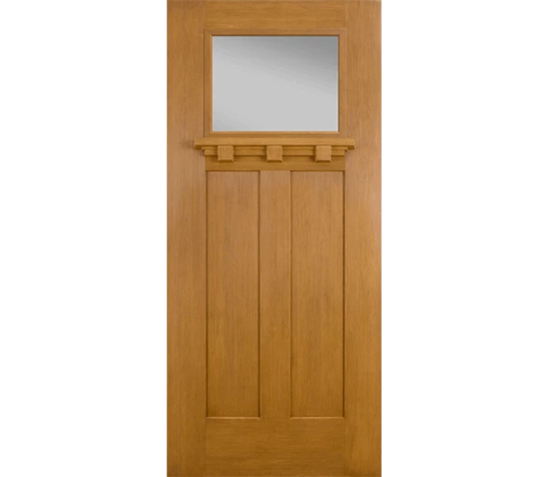 Lake Geneva Craftsman Light Fiberglass Entry Door